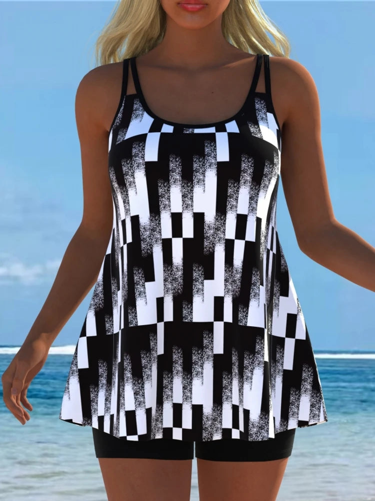 New Tankini Swimwears Tankini Set Sexy Swimsuit Women Summer Bathing Suit Bikini Set Sleeveless Beach Swimming Suit Female Kent Store