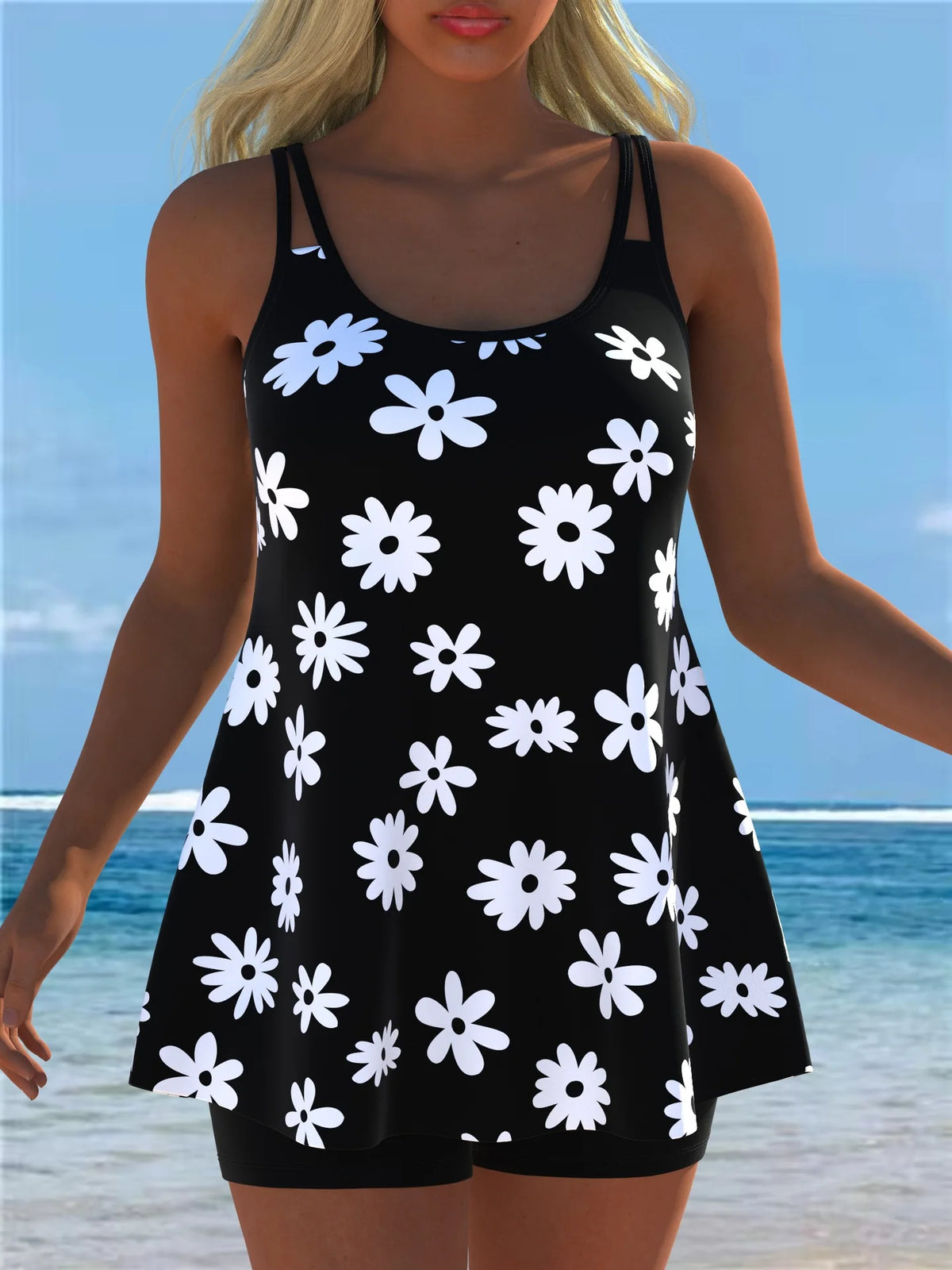 New Tankini Swimwears Tankini Set Sexy Swimsuit Women Summer Bathing Suit Bikini Set Sleeveless Beach Swimming Suit Female Kent Store