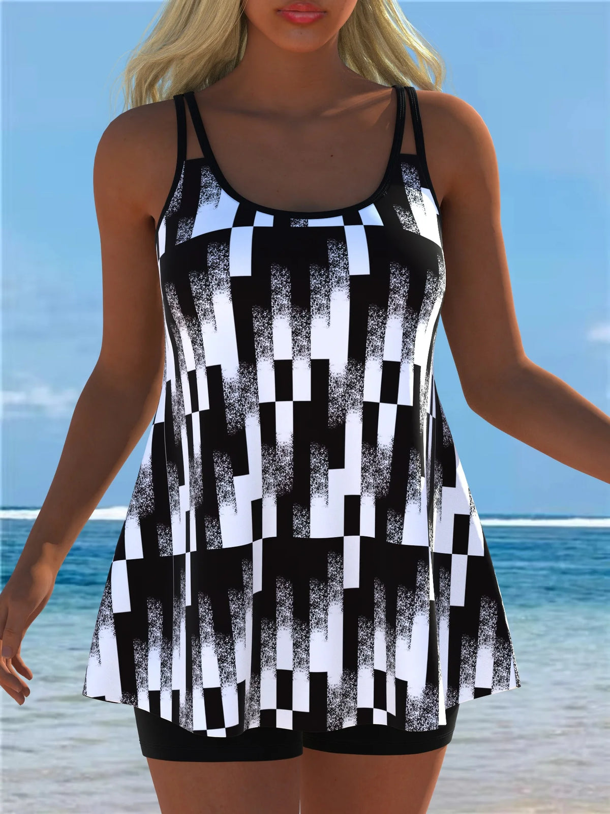 New Tankini Swimwears Tankini Set Sexy Swimsuit Women Summer Bathing Suit Bikini Set Sleeveless Beach Swimming Suit Female Kent Store