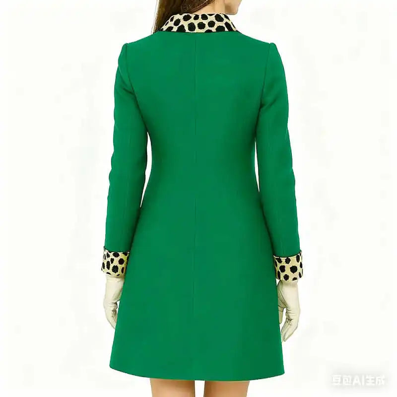 Women's Overcoat 1 Piece Jacket Double Breasted Coat Autumn and Winter Outdoor Warmth Commuting Office Wear Customized Kent Store