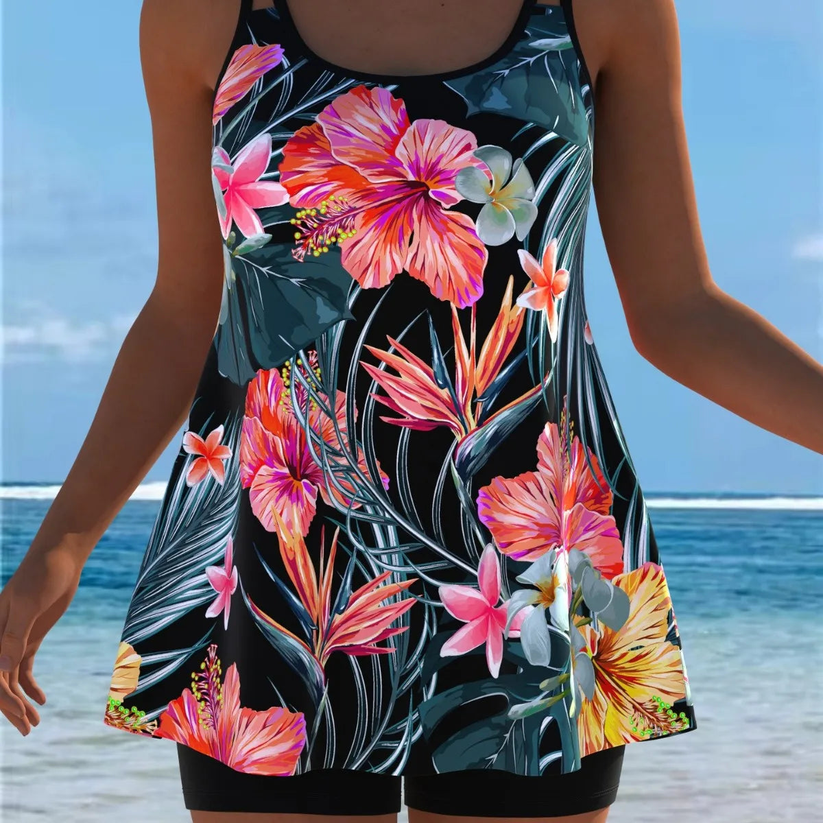 New Tankini Swimwears Tankini Set Sexy Swimsuit Women Summer Bathing Suit Bikini Set Sleeveless Beach Swimming Suit Female Kent Store
