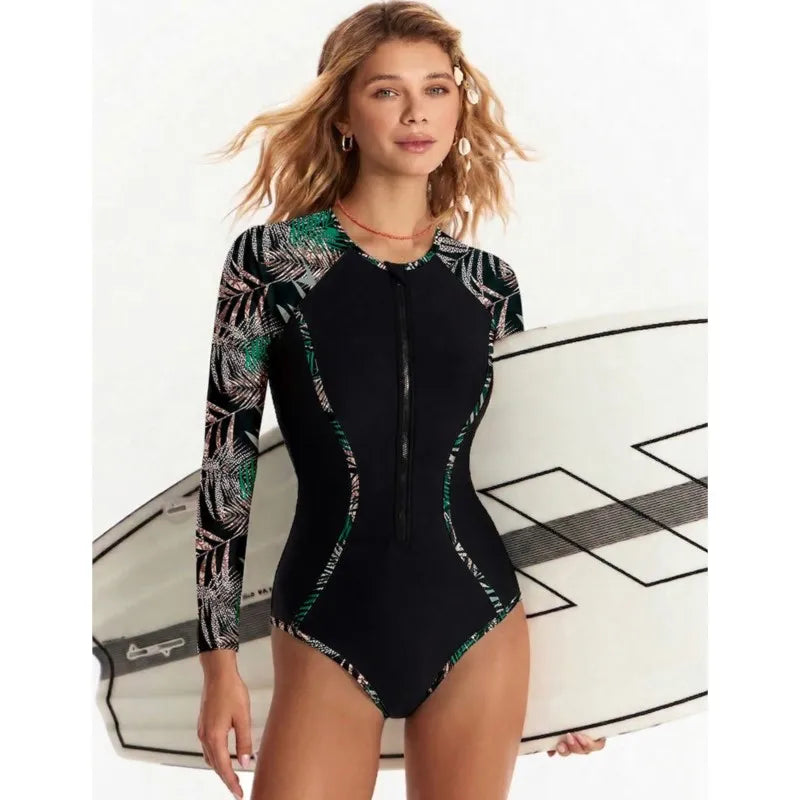 Mesh Sleeve Sexy Swimsuit Women Summer Bathing Suit Bikini Set Long Sleeve Swimwear Beach Swimming Suit For Female Купальник Kent Store