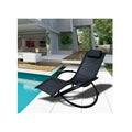 Zero Gravity Portable Foldable Rocking Chair Recliner Black Kent Store