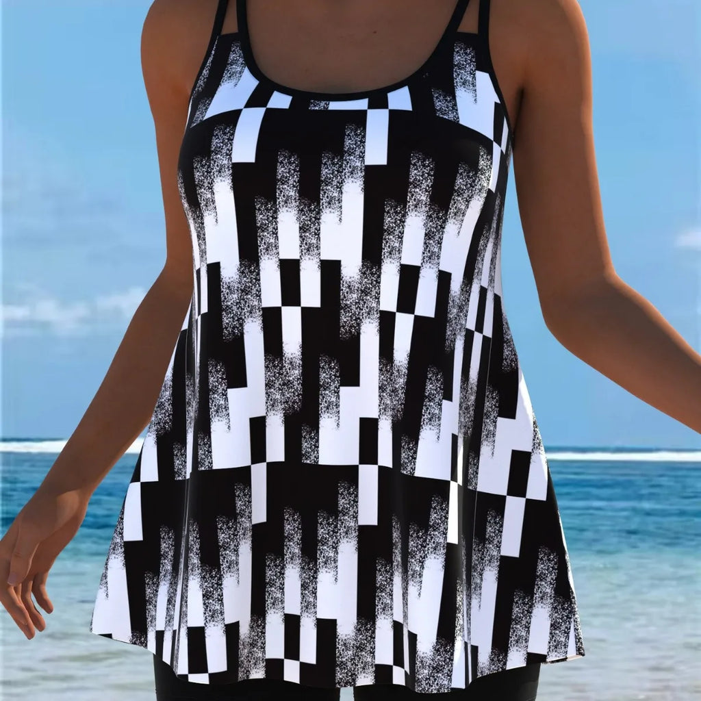 New Tankini Swimwears Tankini Set Sexy Swimsuit Women Summer Bathing Suit Bikini Set Sleeveless Beach Swimming Suit Female Kent Store
