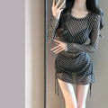 2026 New Women's Black Bikini Set Sexy Long Sleeve Cover Up Two Piece Swimsuit Elegant Beachwear Kent Store
