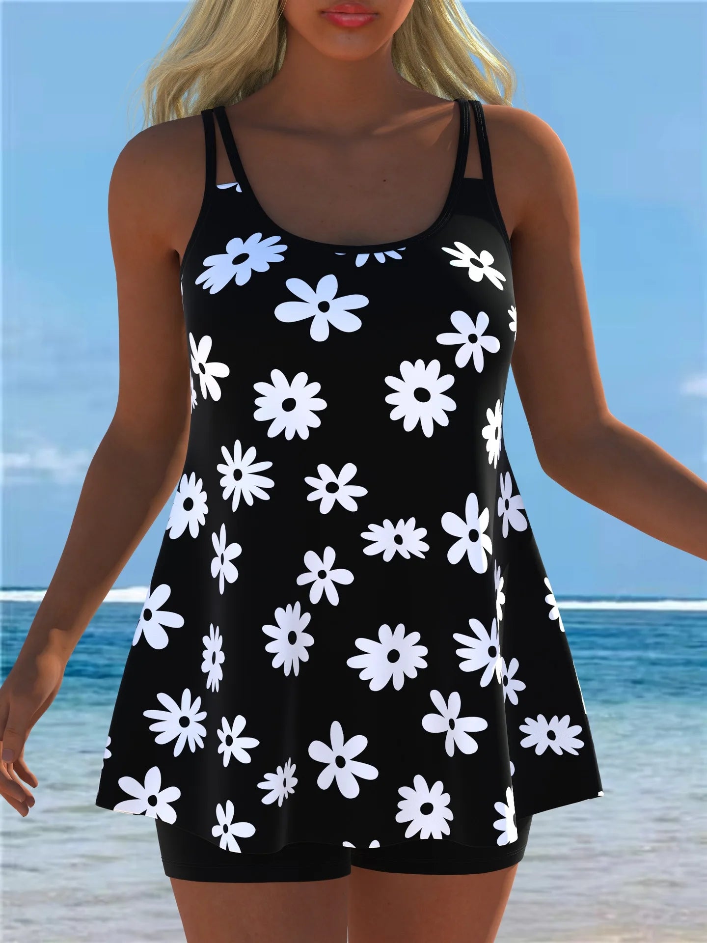 New Tankini Swimwears Tankini Set Sexy Swimsuit Women Summer Bathing Suit Bikini Set Sleeveless Beach Swimming Suit Female Kent Store