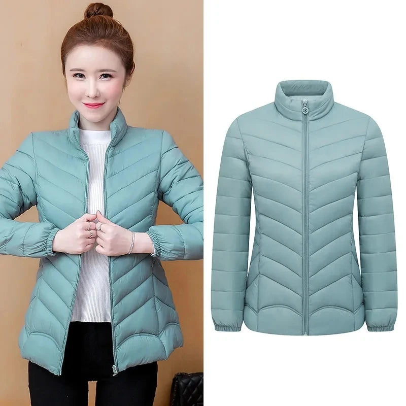 5XL Mother Coat Down Cotton Jacket women's Short Clothing Slim Fit Mid-Elderly coat spring Autumn Winter Padded jacket Out Wear Kent Store