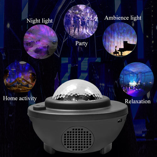 Colorful Starry Sky Galaxy Projector with Bluetooth Speaker Kent Store