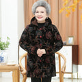 Grandma Wear Cotton-Padded Coat Middle-Aged Elderly Mother Winter Clothes Women Parkas Plus Velvet Thick Quilted Jacket XL-5XL Kent Store