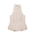 HH Polka Dot Halter Neck Top For Women 2026 Summer Tie Back Sleeveless Peplum Blouse Elegant Daily Vacation Business Wear Kent Store